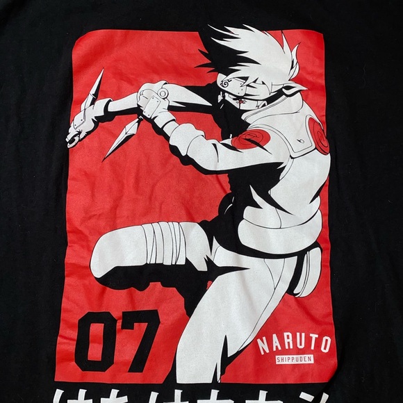 Official 2002 Naruto Shippuden Kakashi 07 Graphic Anime T-Shirt | Size 3XL - Picture 3 of 7